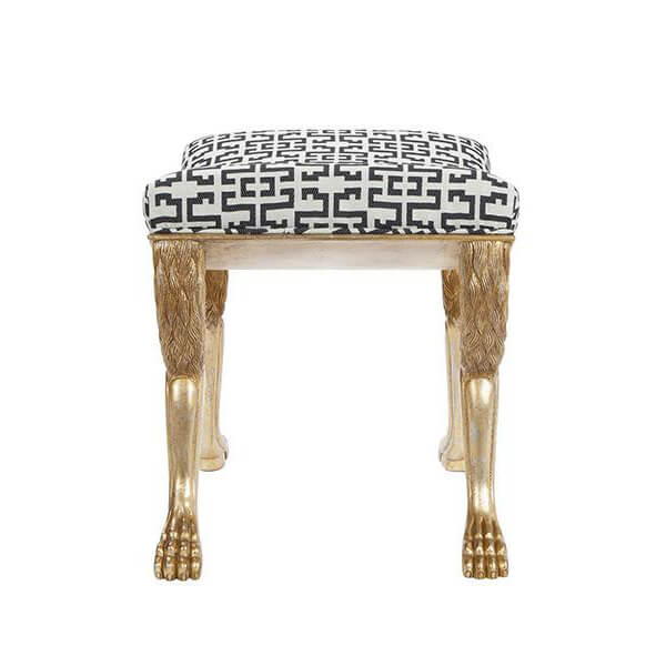Regency Lion Paw Foot Stool - English Georgian America
