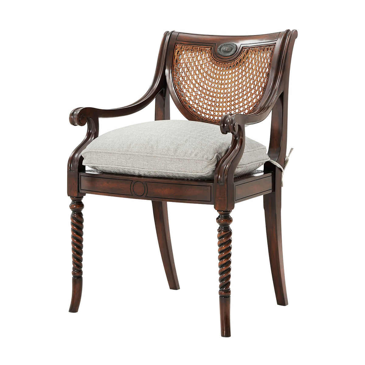 Regency Mahogany Armchair - English Georgian America