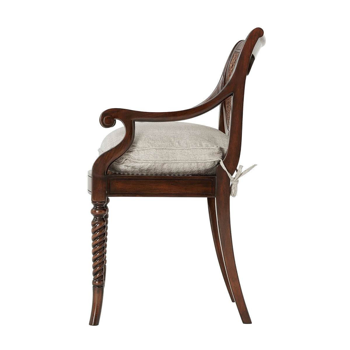 Regency Mahogany Armchair - English Georgian America