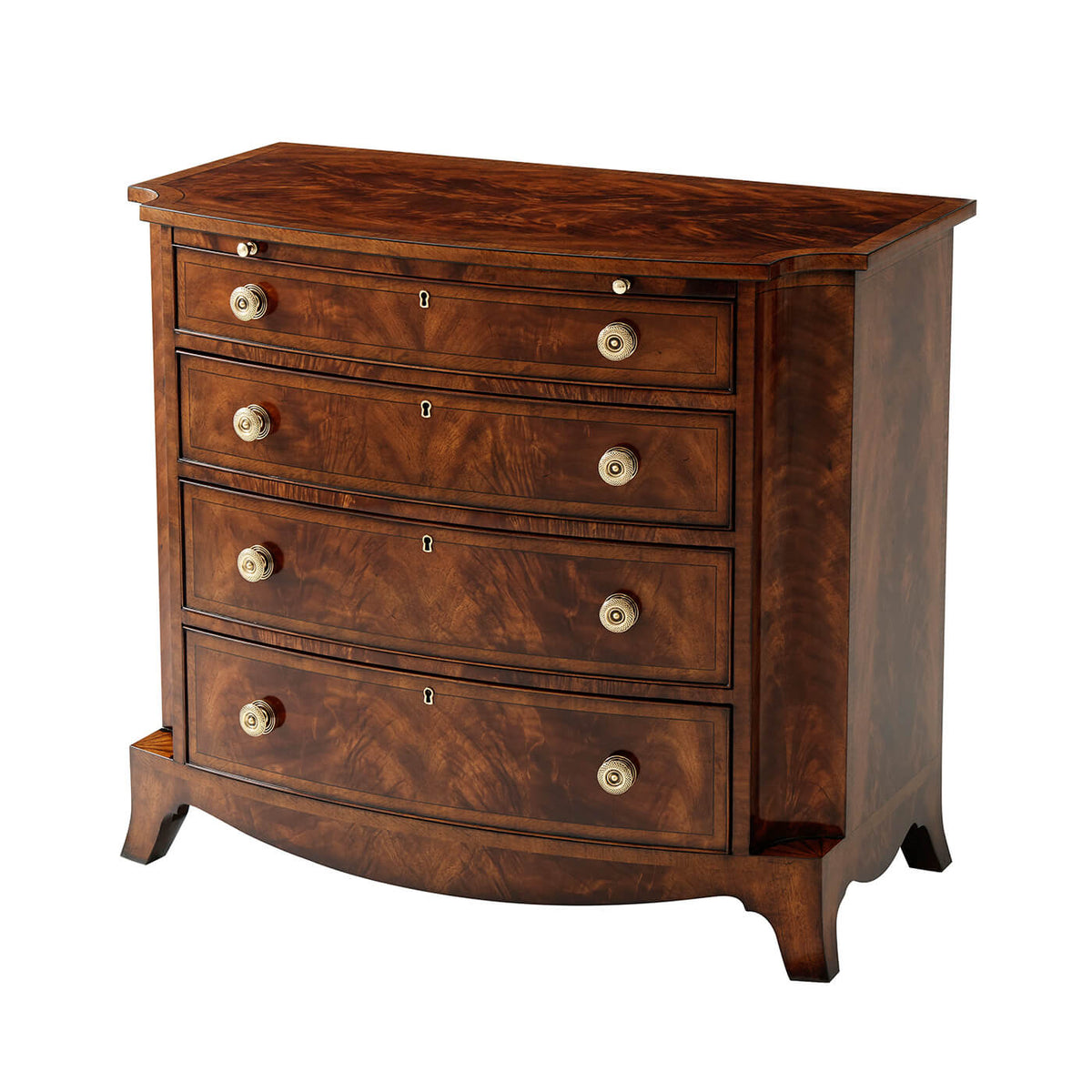 Regency Mahogany Chest - English Georgian America