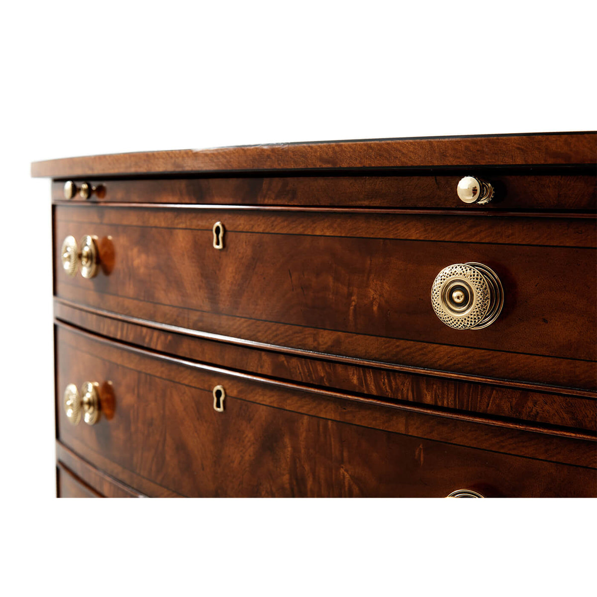 Regency Mahogany Chest - English Georgian America