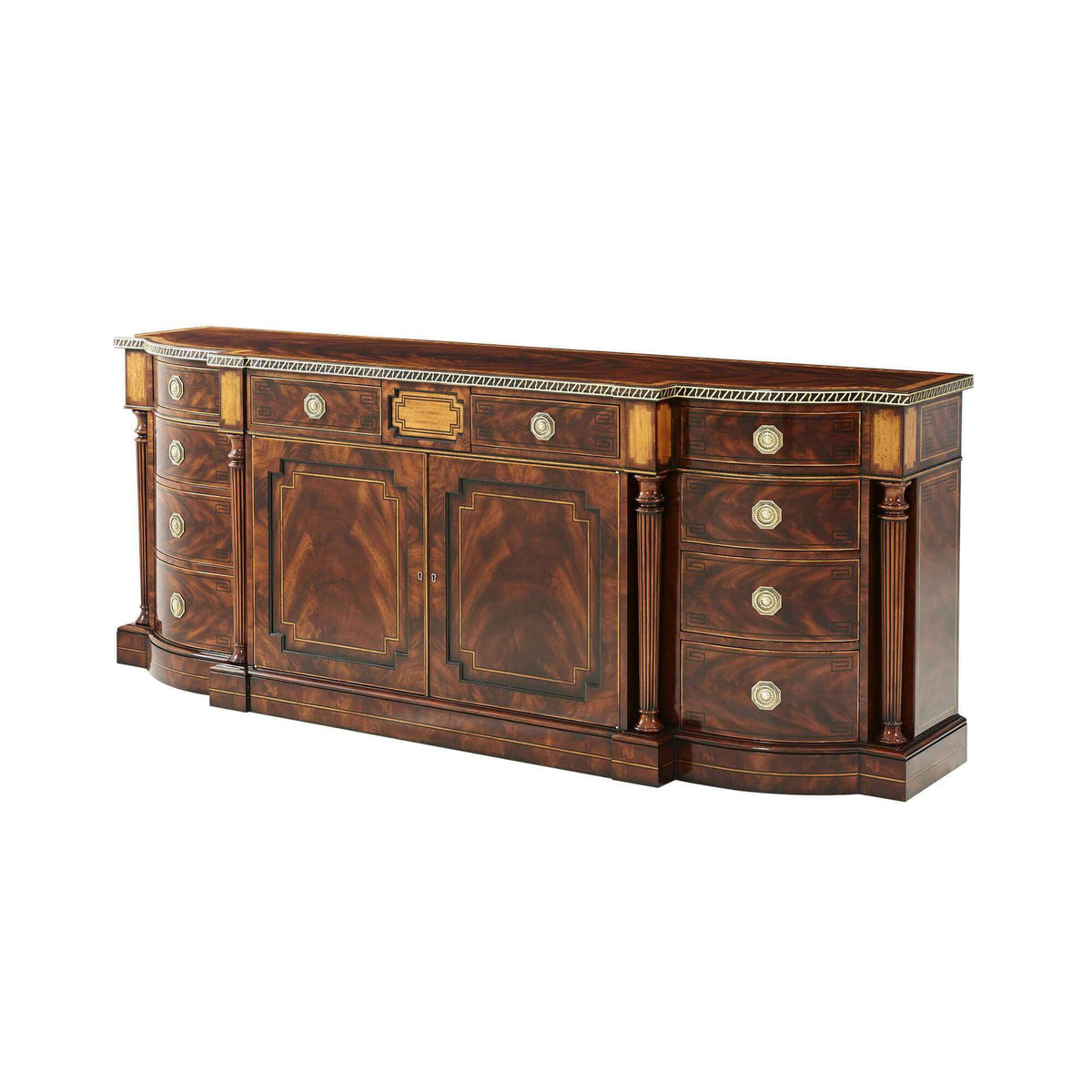 Regency Mahogany Credenza - English Georgian America
