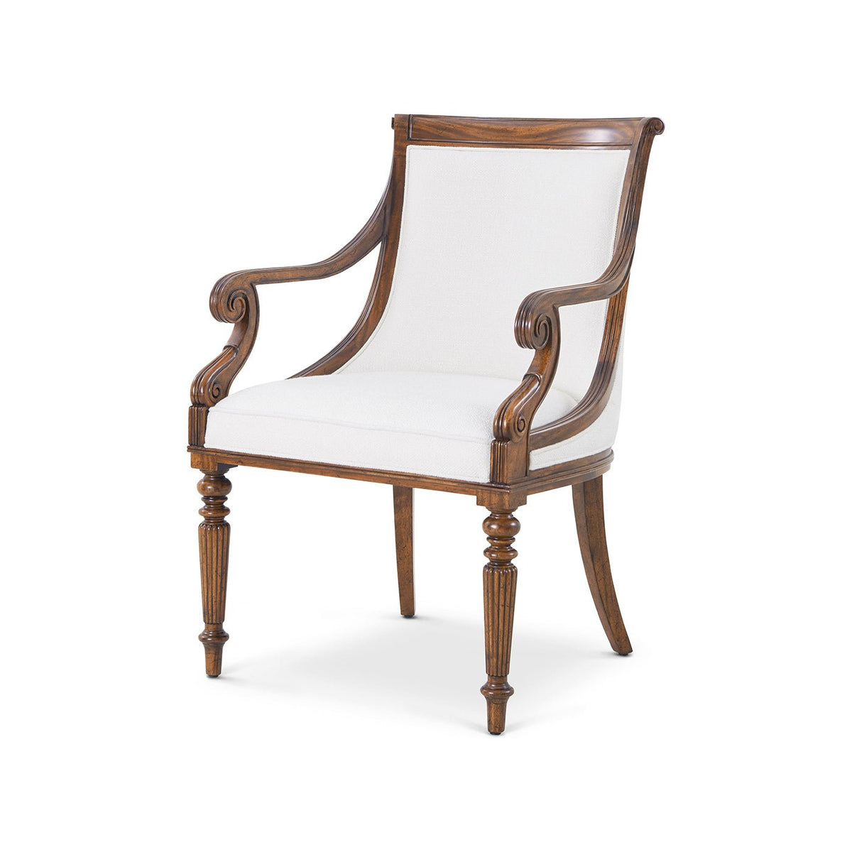 Regency Mahogany Dining Armchair - English Georgian America