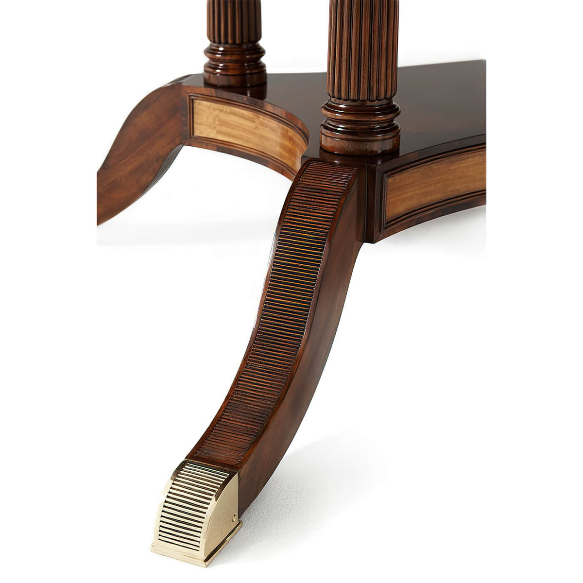 Regency Mahogany Extension Dining Table - English Georgian America