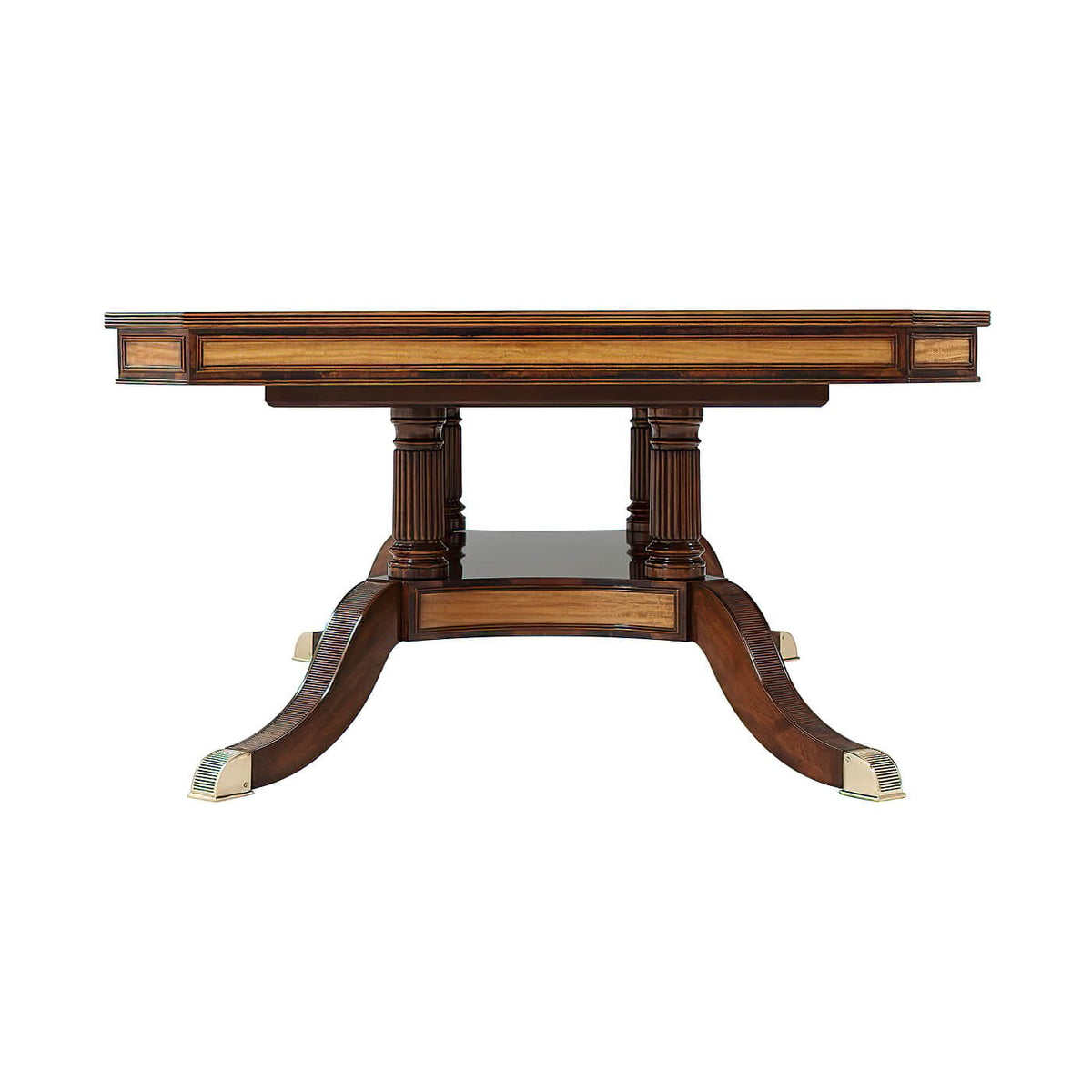 Regency Mahogany Extension Dining Table - English Georgian America