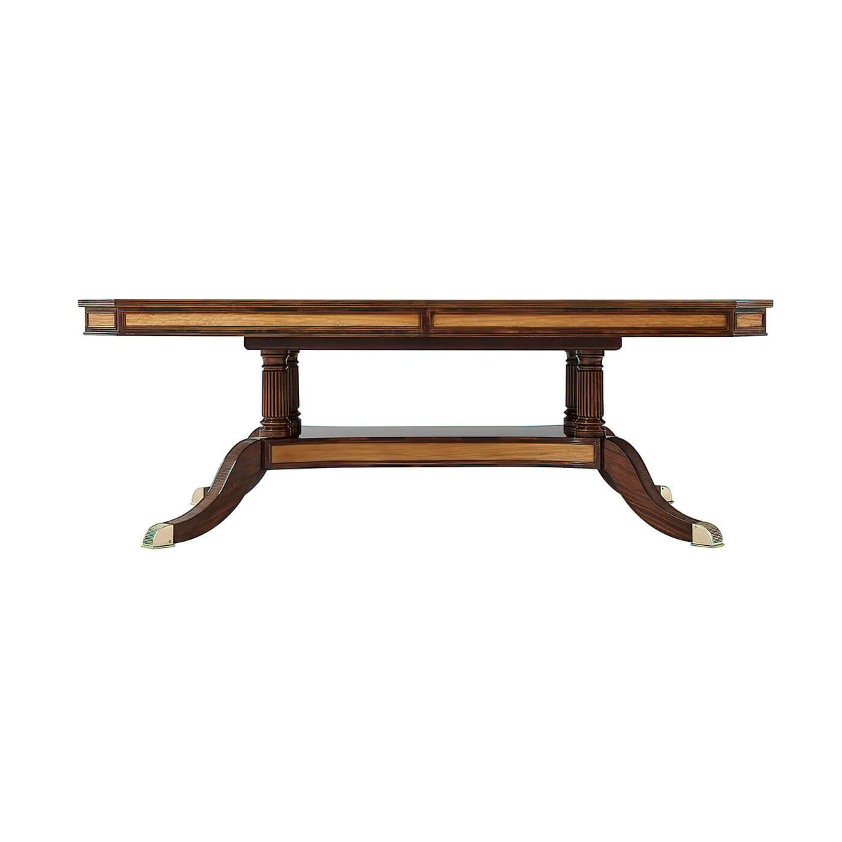 Regency Mahogany Extension Dining Table - English Georgian America