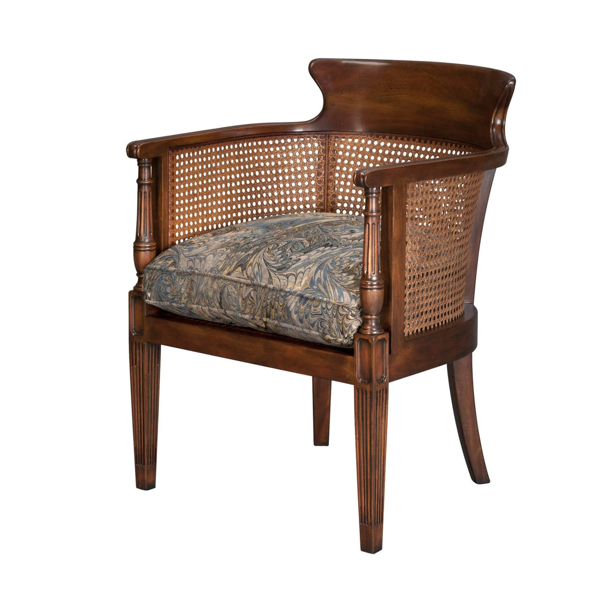 Regency Mahogany Library Chair - English Georgian America