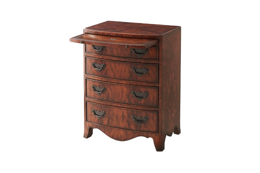 Regency Mahogany Nightstand - English Georgian America