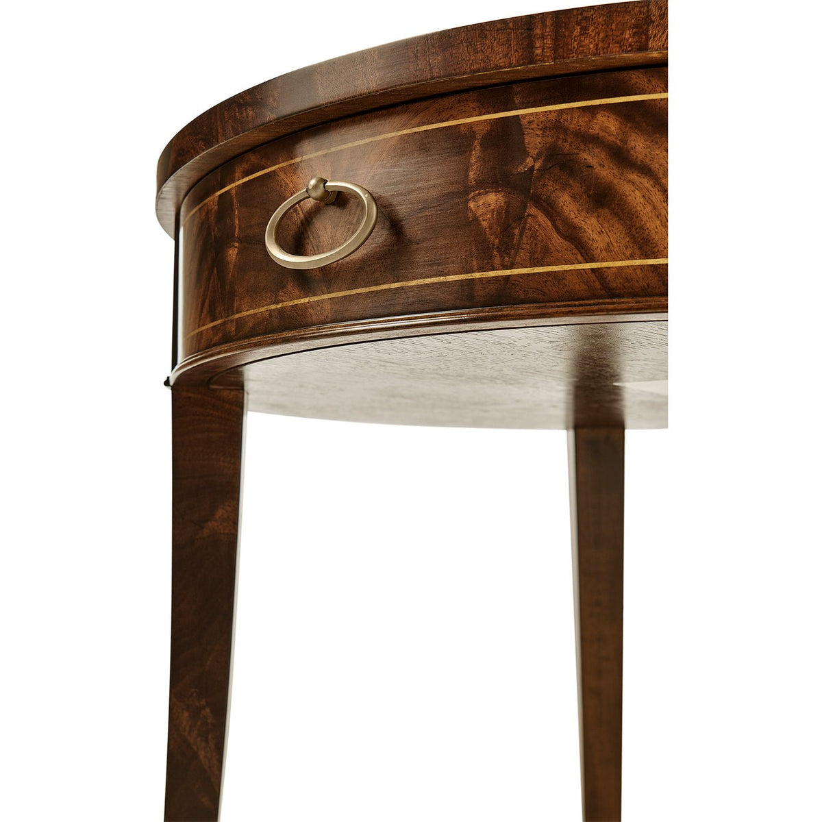 Regency Mahogany Round End Table - English Georgian America