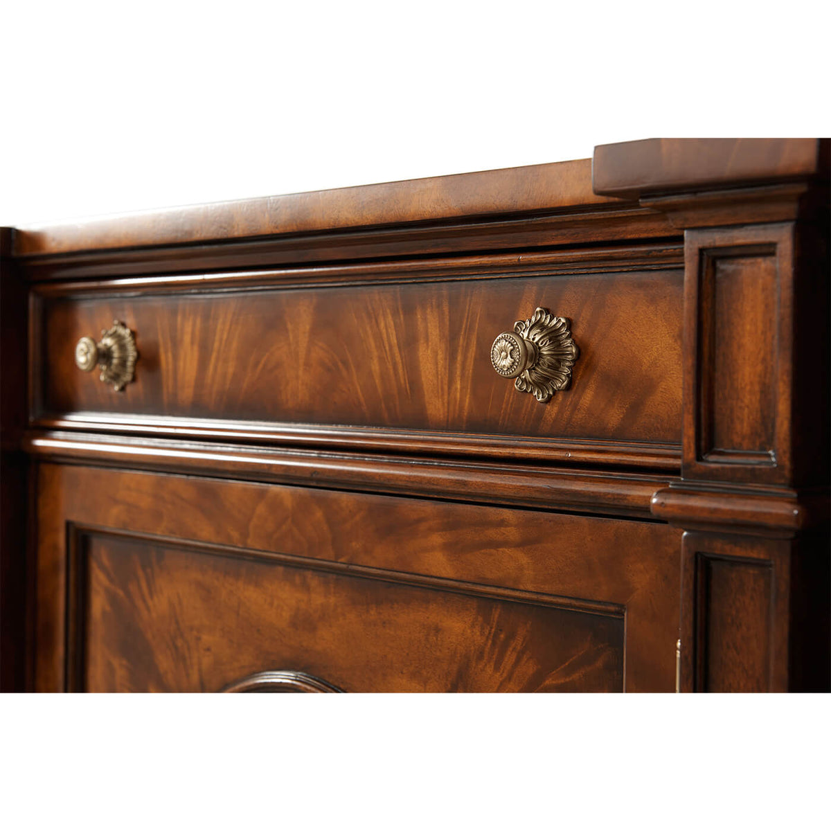 Regency Mahogany Side Cabinet - English Georgian America