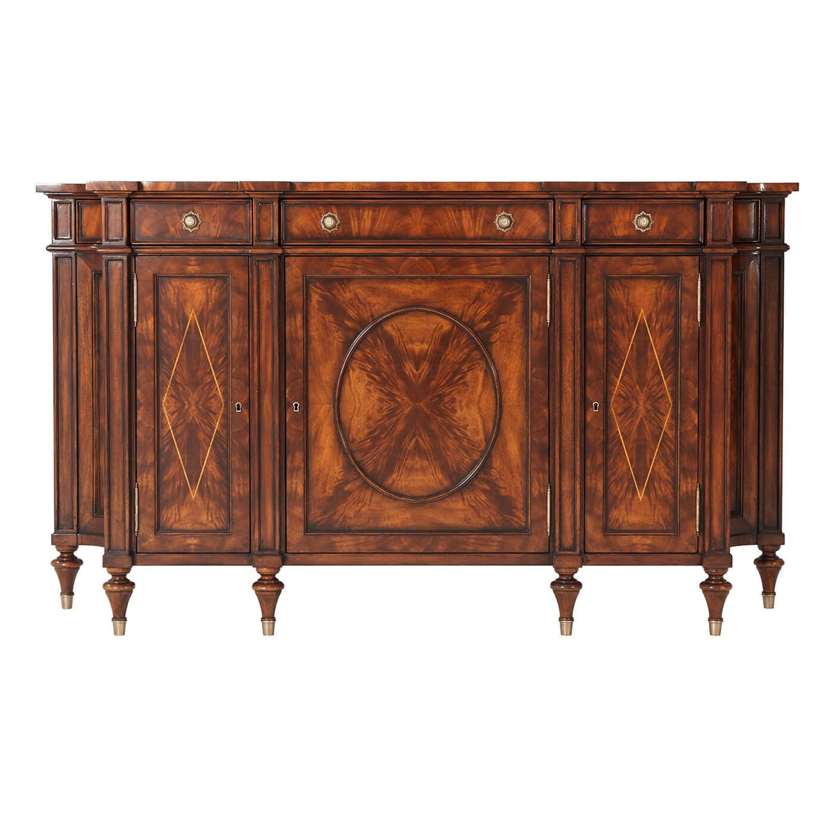 Regency Mahogany Side Cabinet - English Georgian America