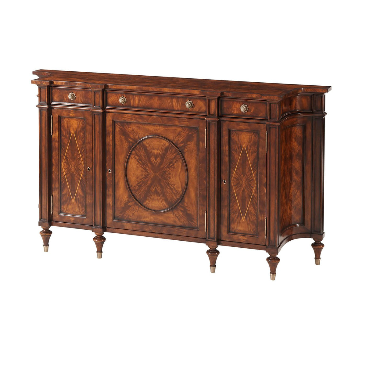 Regency Mahogany Side Cabinet - English Georgian America