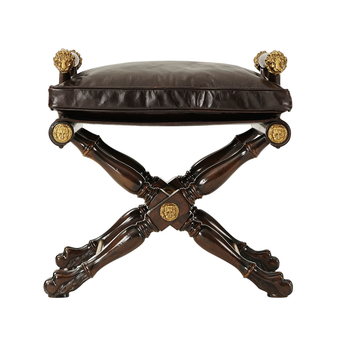Regency Mahogany Stool - English Georgian America