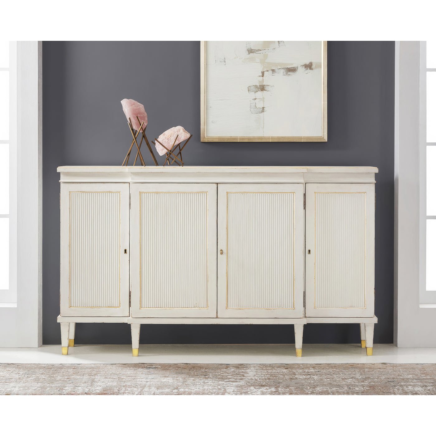 Regency Parcel Gilt Credenza - English Georgian America