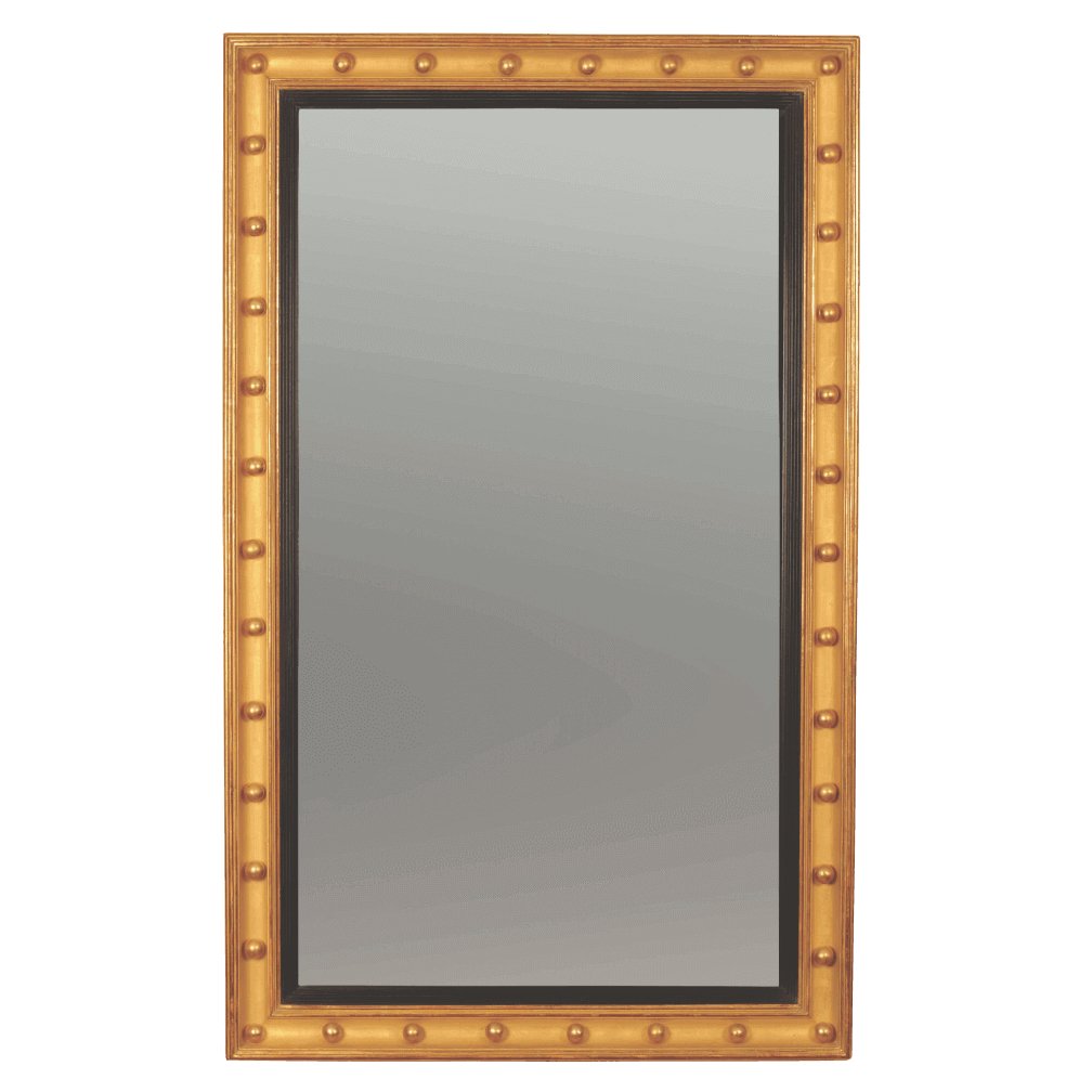 Regency Pier Mirror with Ball Decoration - English Georgian America