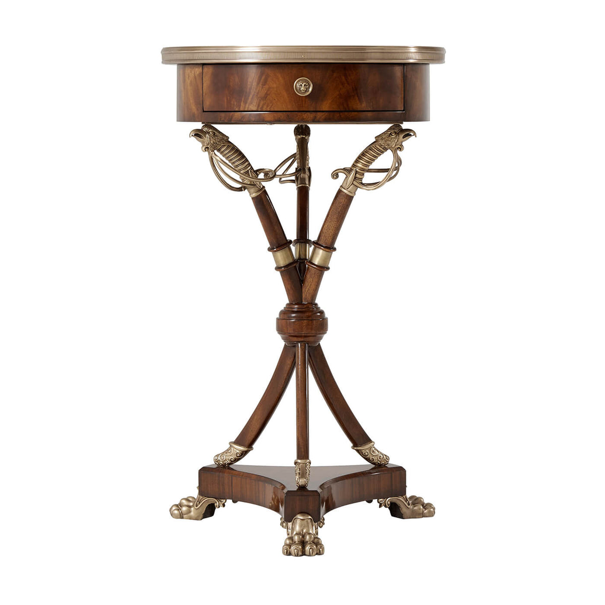 Regency Sabre Leg Side Table - English Georgian America