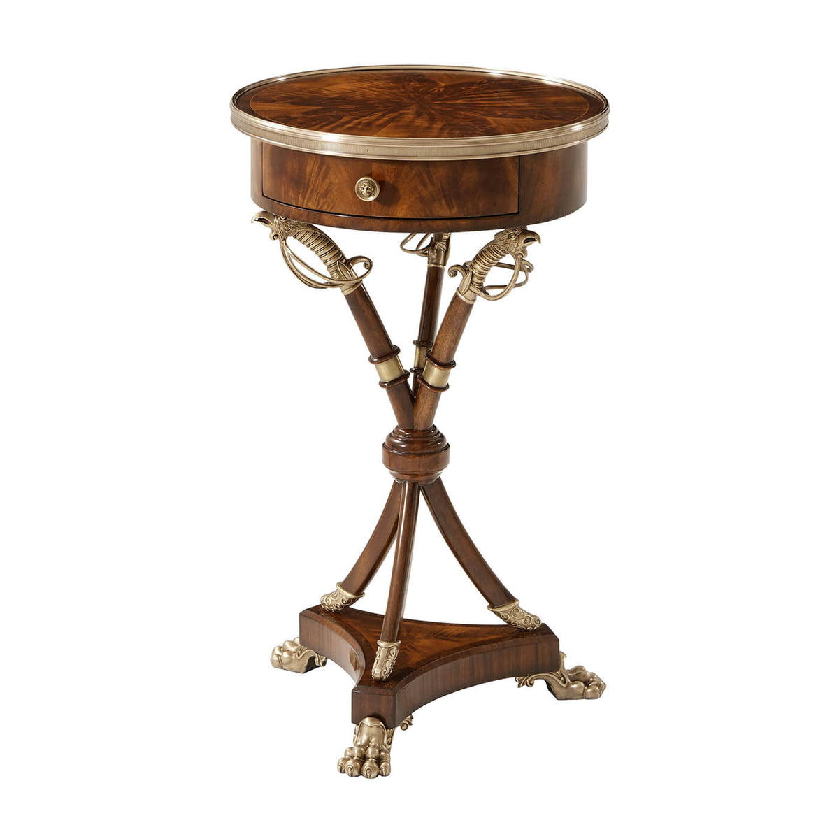 Regency Sabre Leg Side Table - English Georgian America