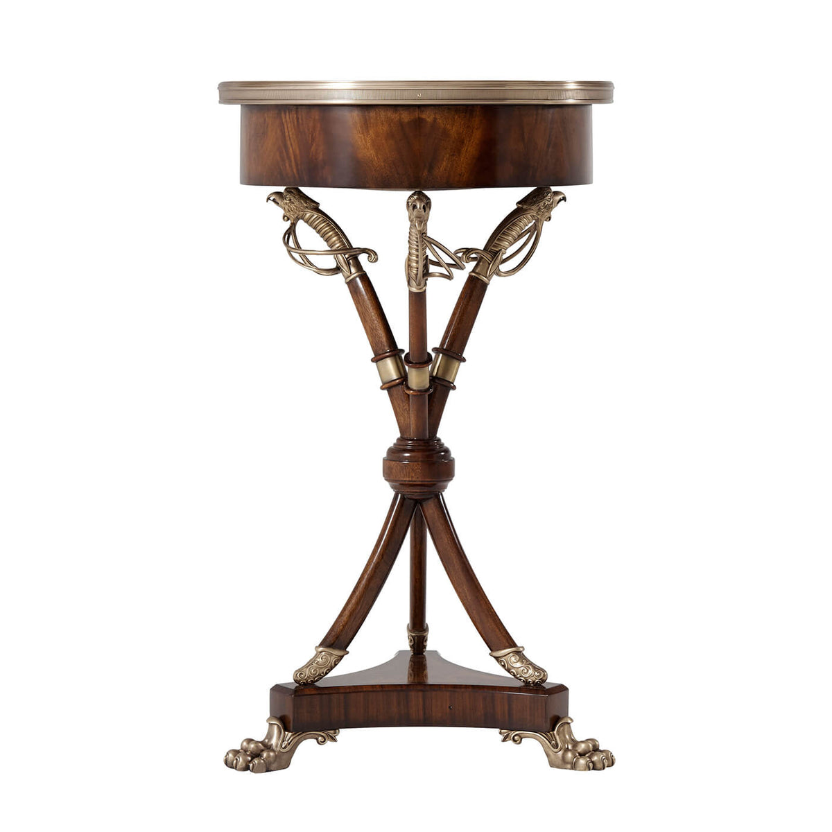 Regency Sabre Leg Side Table - English Georgian America