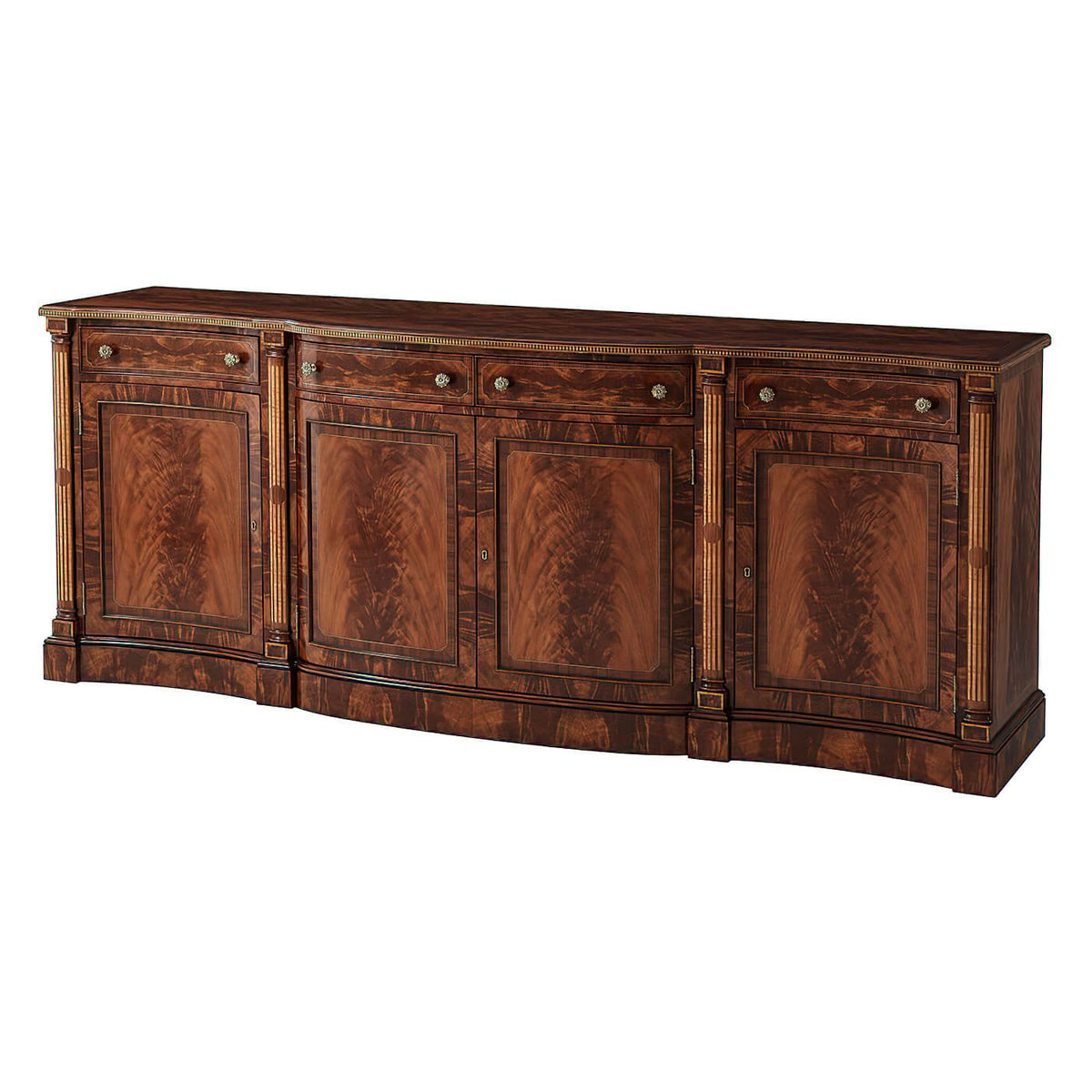 Regency Serpentine Credenza - English Georgian America