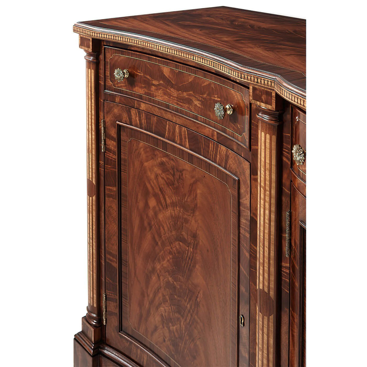 Regency Serpentine Credenza - English Georgian America