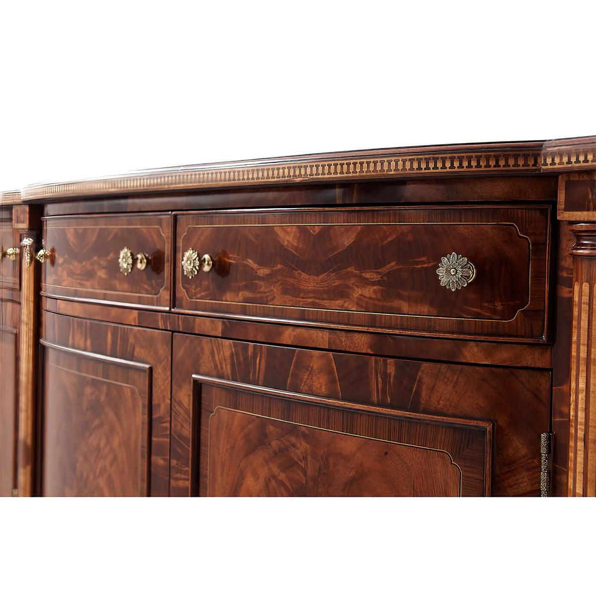 Regency Serpentine Credenza - English Georgian America