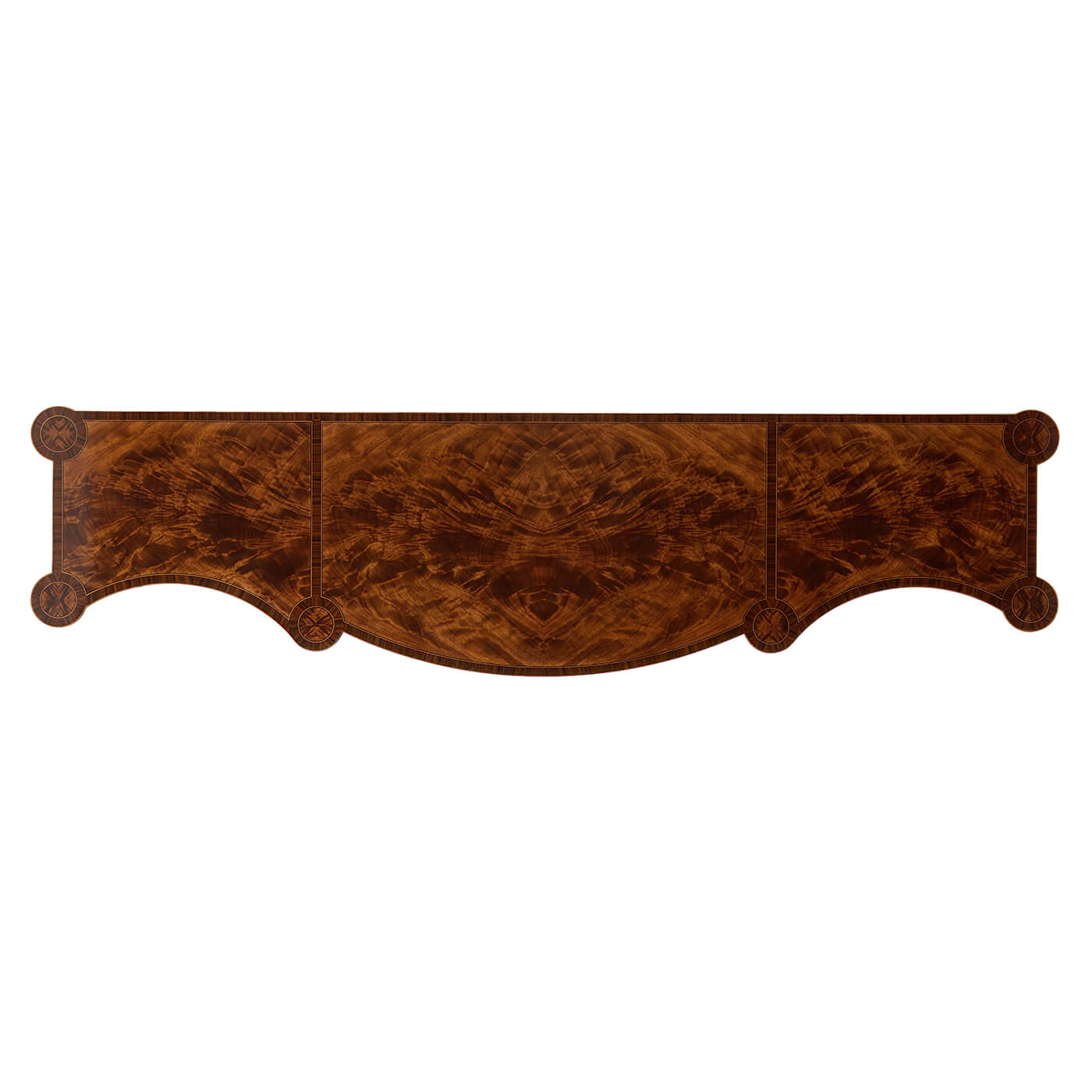 Regency Serpentine Mahogany Sideboard - English Georgian America