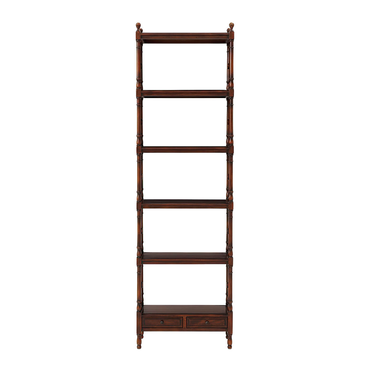 Regency Six Tier Etagere Bookcase - English Georgian America