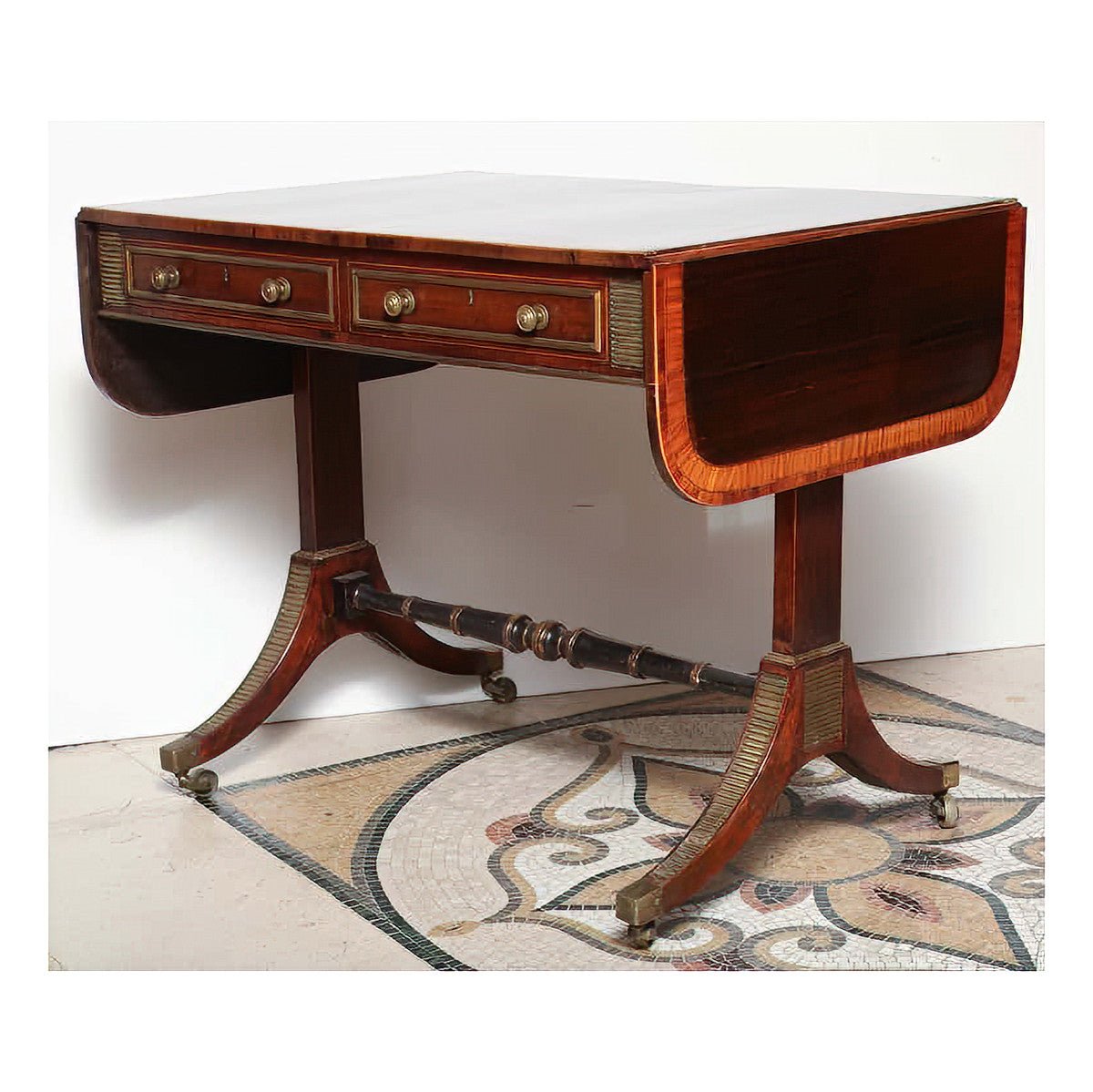 Regency Sofa Table by John McLean - English Georgian America