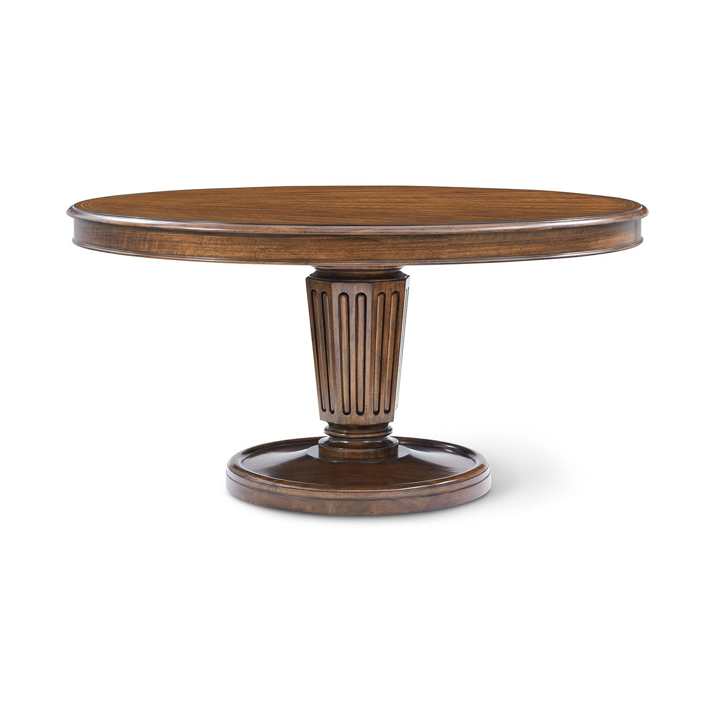 Regency Style 60 Inch Round Dining Table - English Georgian America