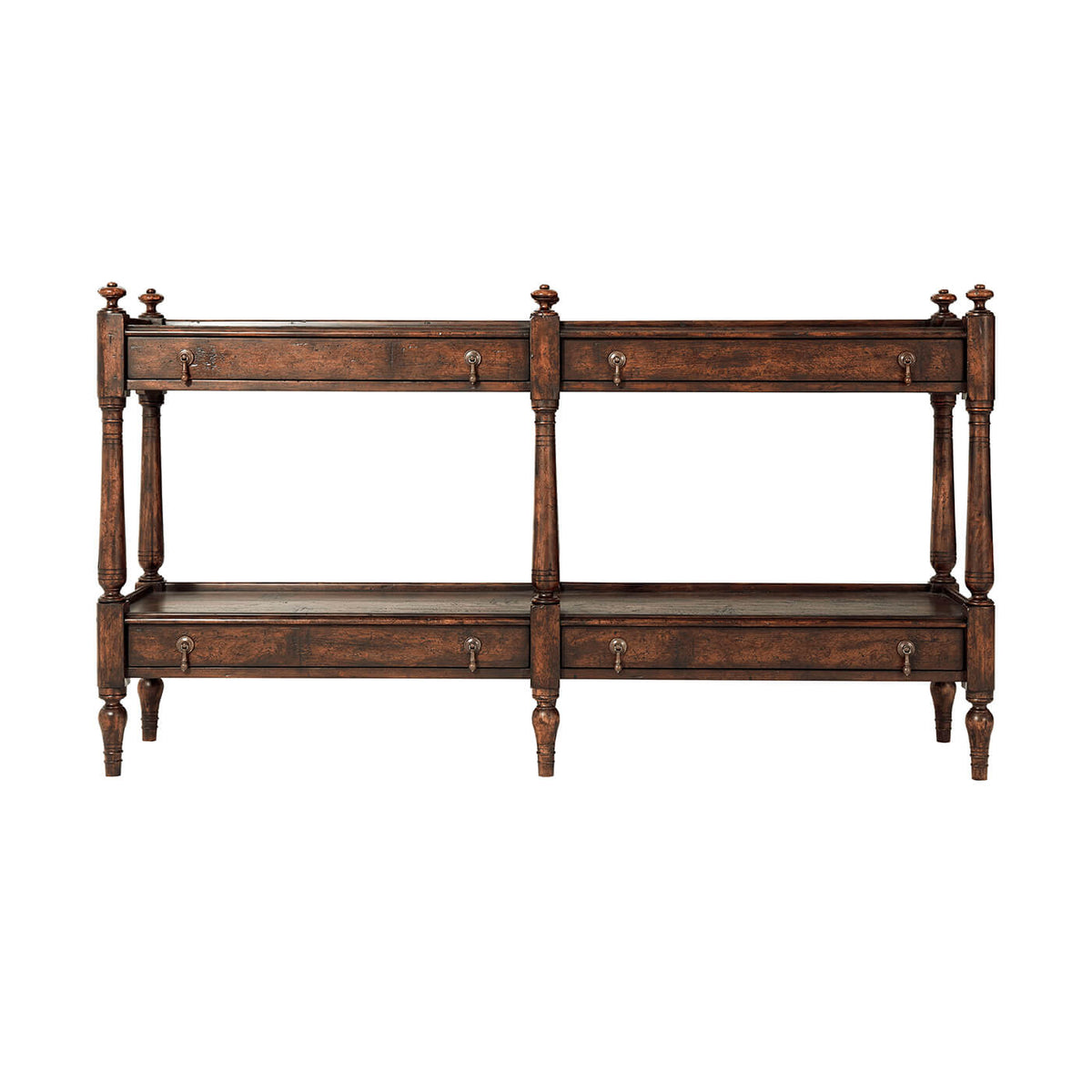 Regency Style Antiqued Console Table - English Georgian America