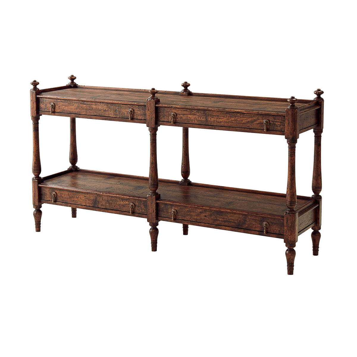 Regency Style Antiqued Console Table - English Georgian America