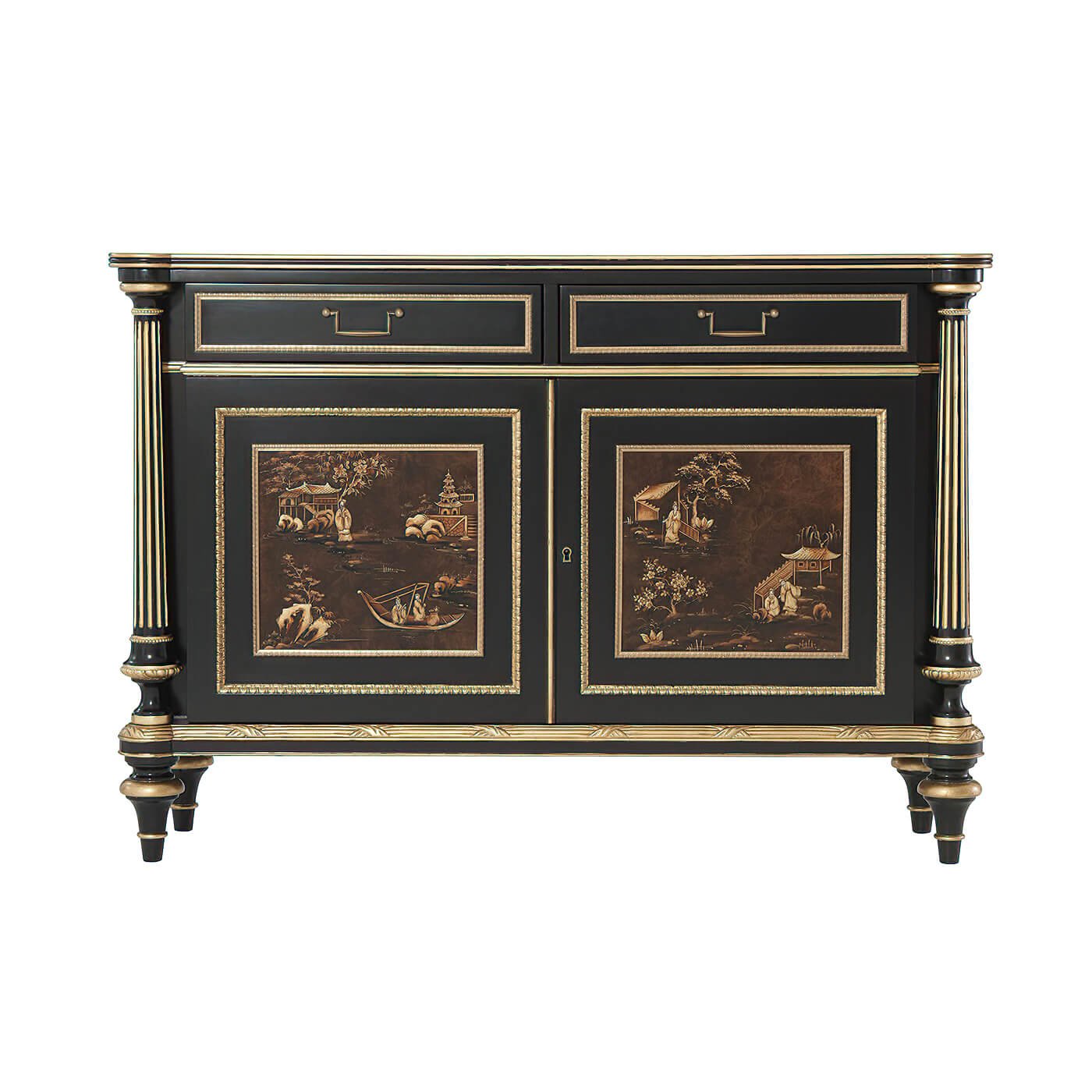 Regency Style Chinoiserie Cabinet - English Georgian America
