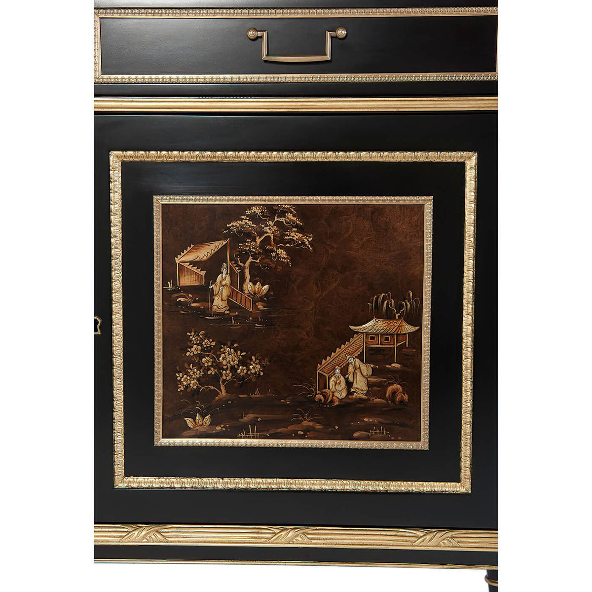 Regency Style Chinoiserie Cabinet - English Georgian America