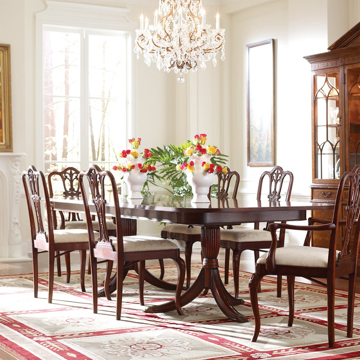 Regency Style Extending Dining Table - English Georgian America