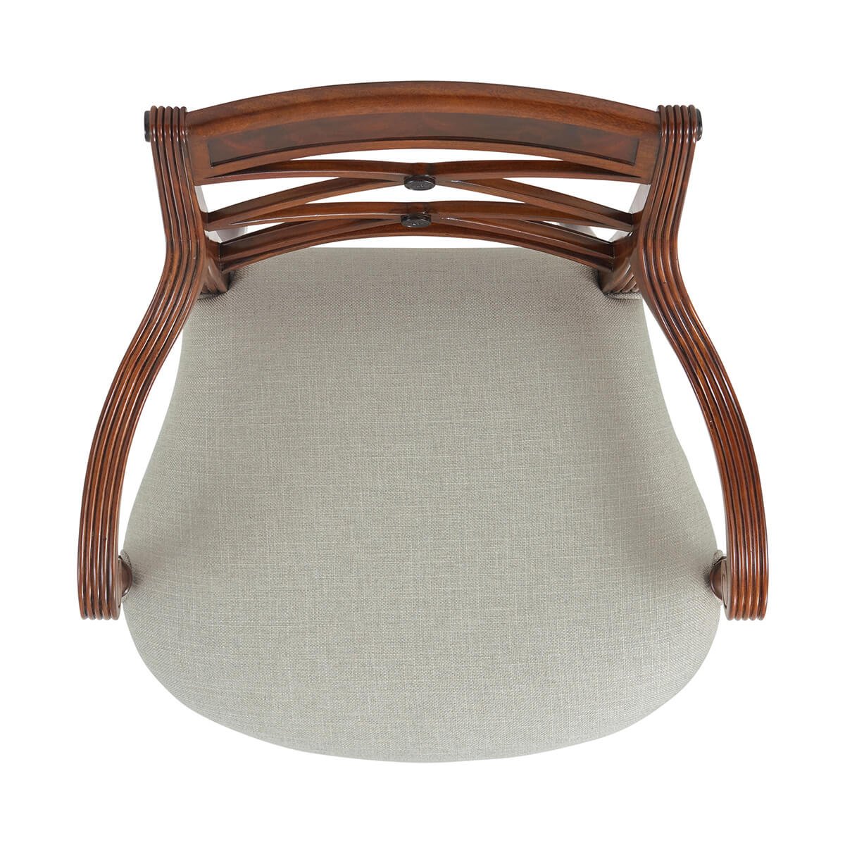 Regency Style Mahogany Armchair - English Georgian America