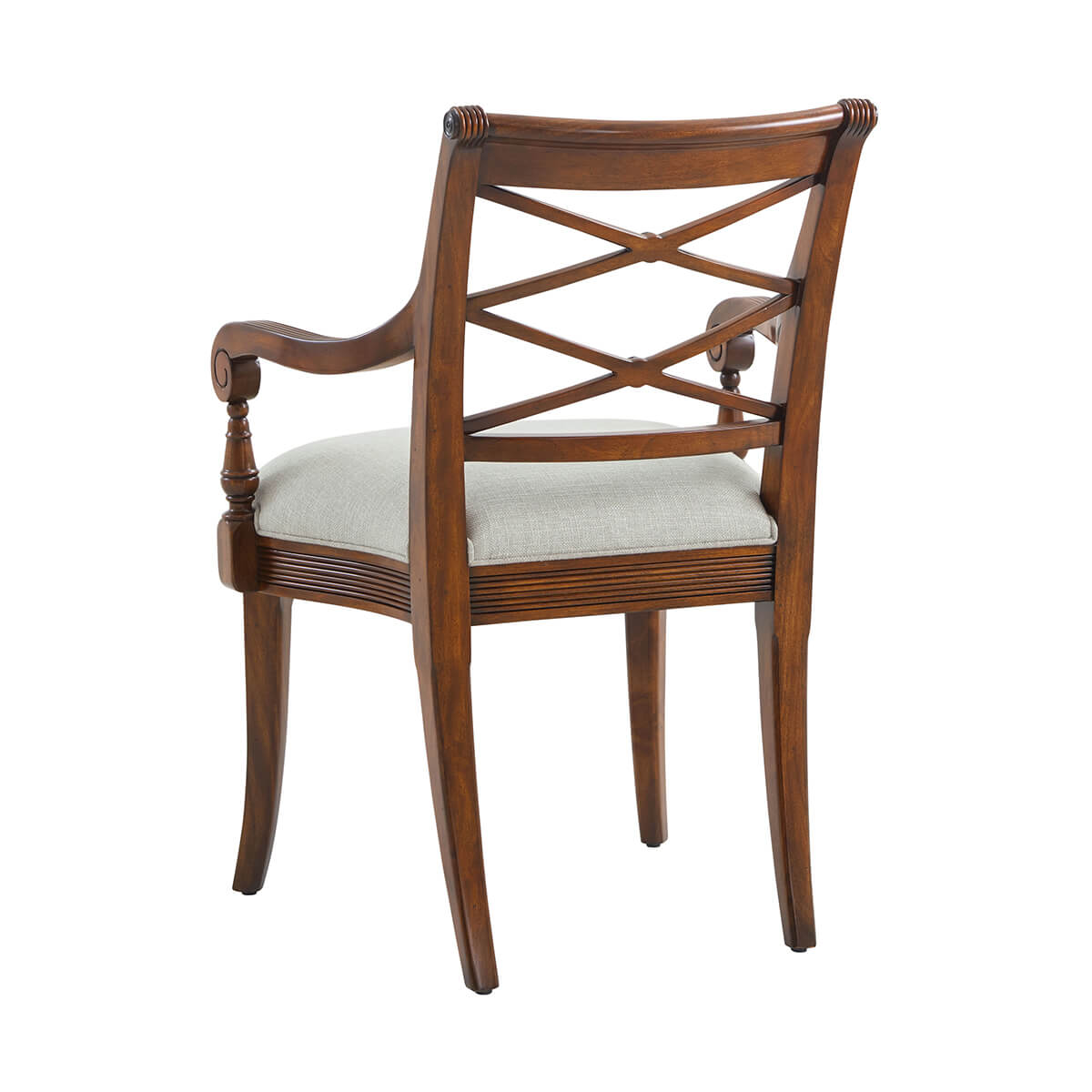 Regency Style Mahogany Armchair - English Georgian America