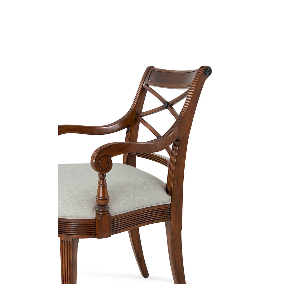 Regency Style Mahogany Armchair - English Georgian America