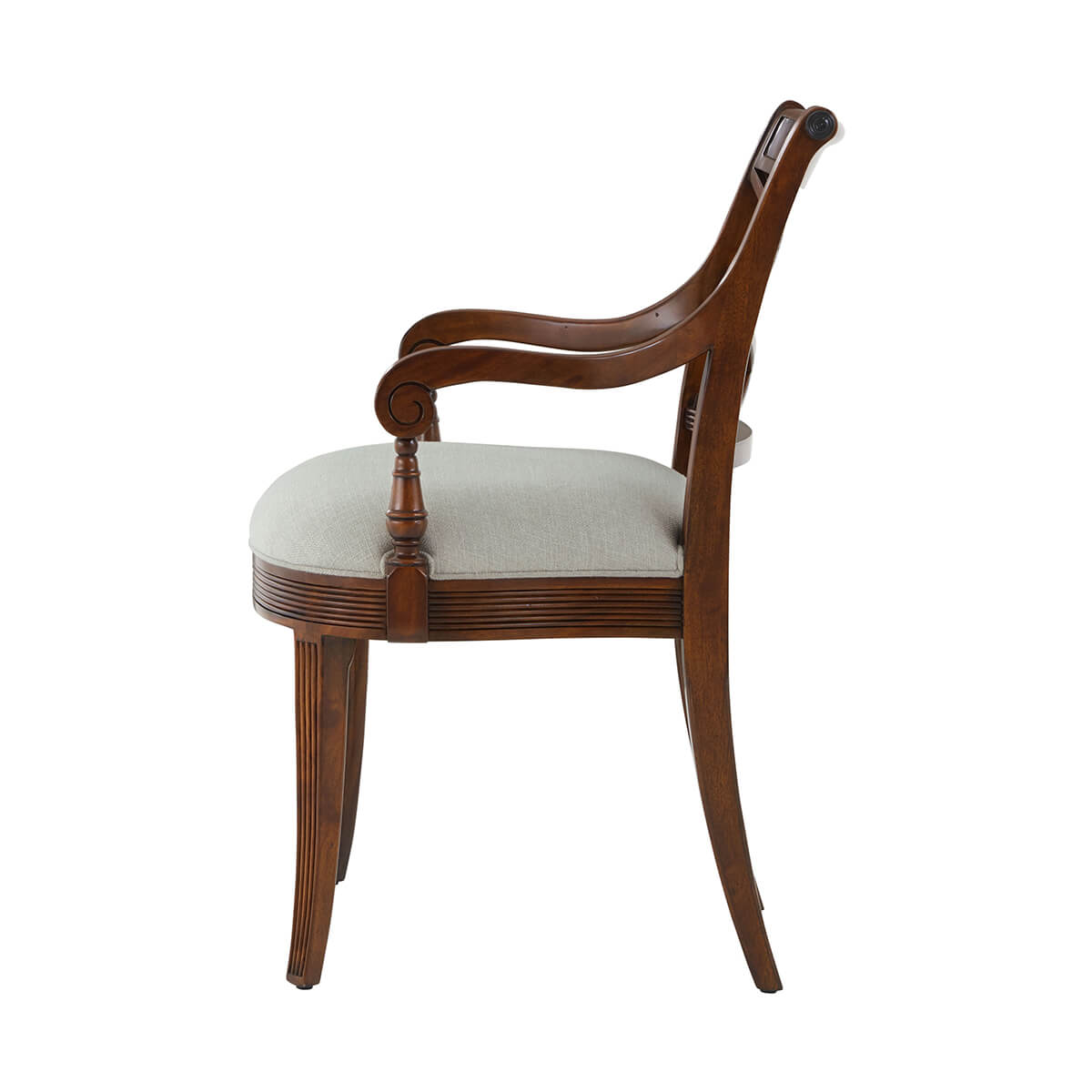 Regency Style Mahogany Armchair - English Georgian America