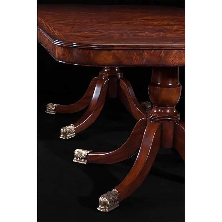 Regency Style Mahogany Dining Table - English Georgian America