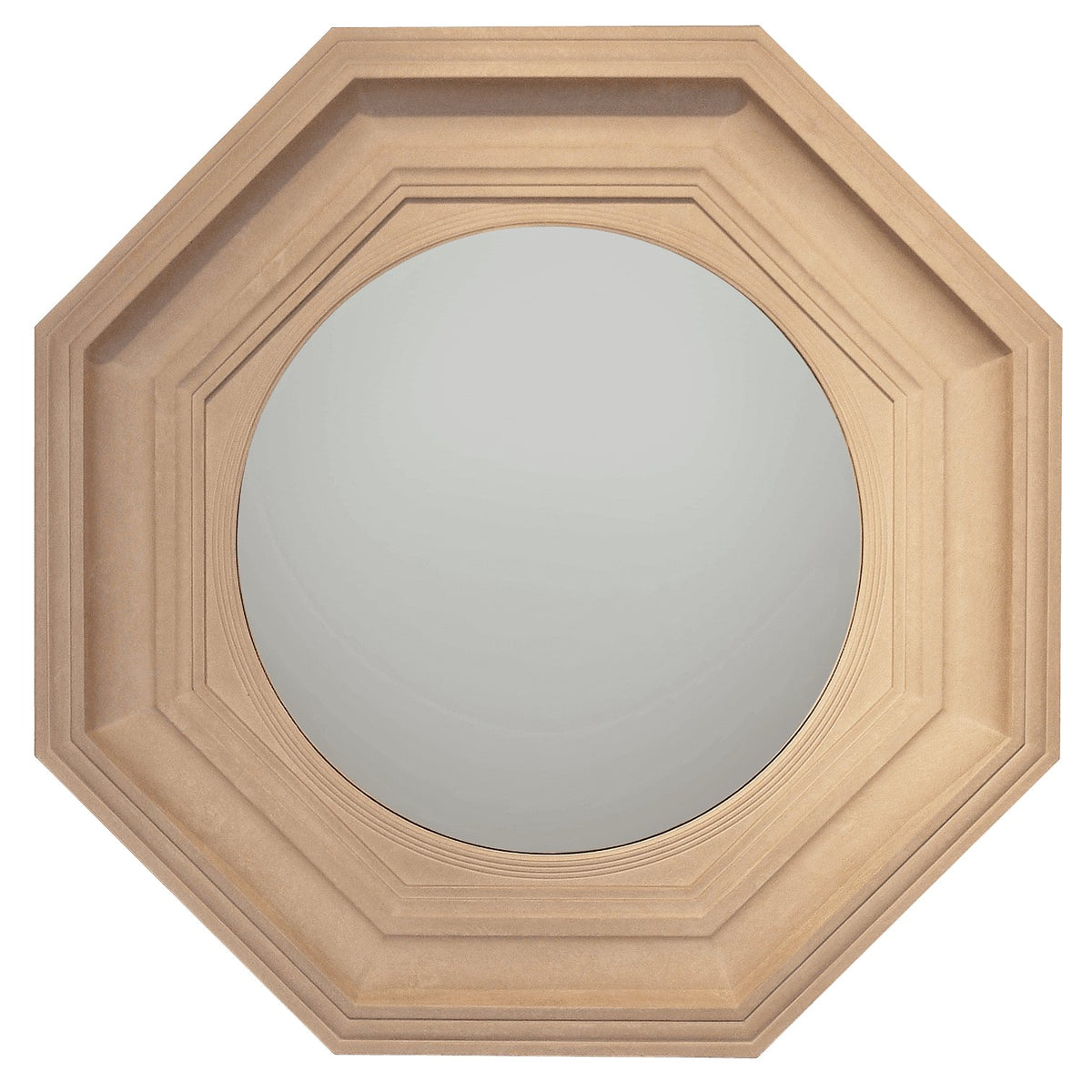 Regency Style Octagonal Convex Mirror - English Georgian America