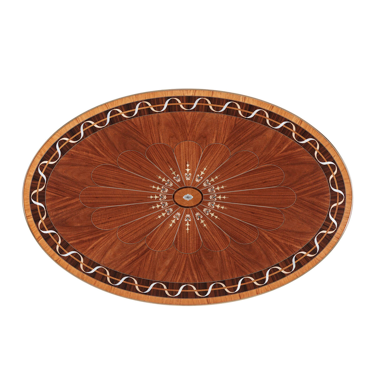 Regency Style Oval Coffee Table - English Georgian America