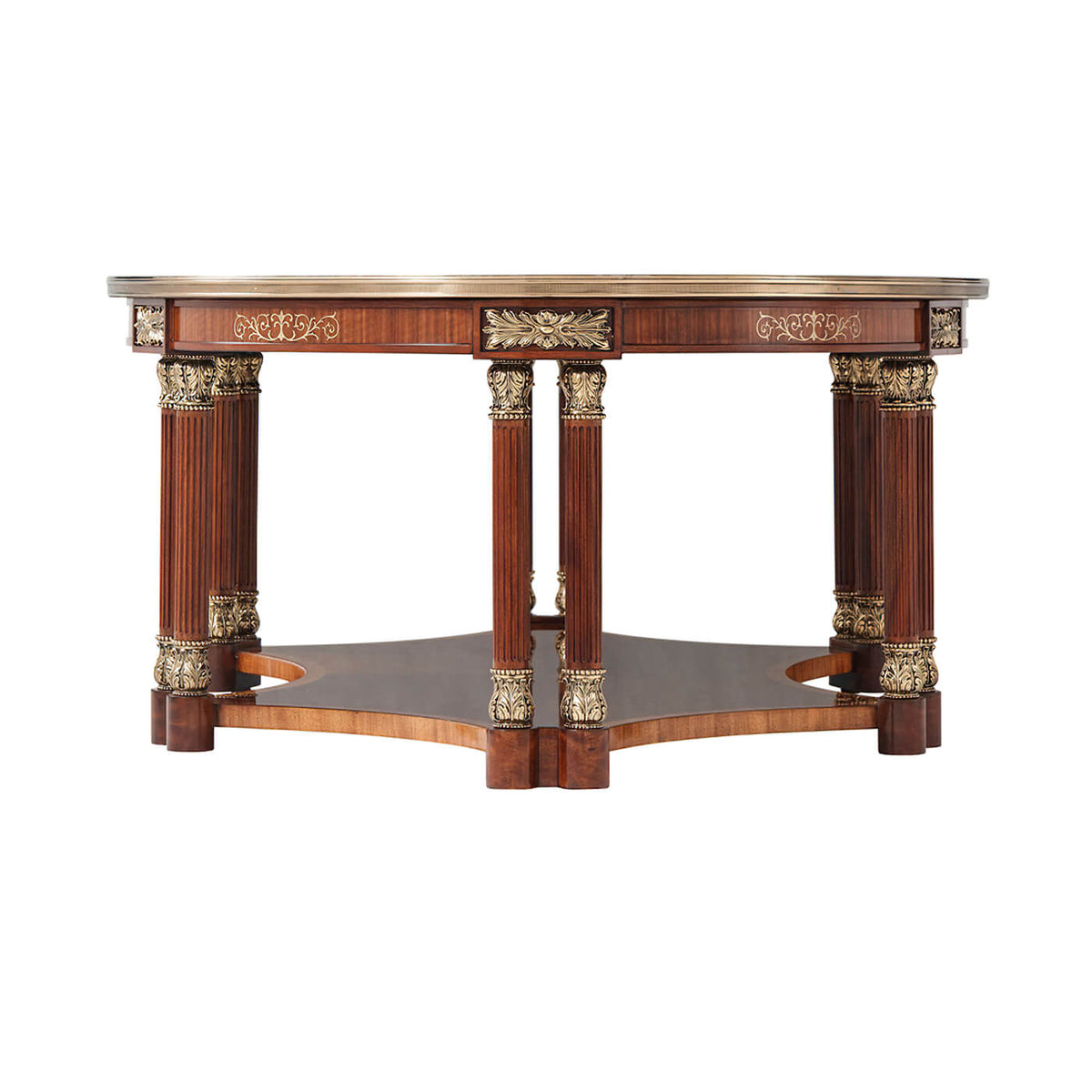 Regency Style Oval Coffee Table - English Georgian America