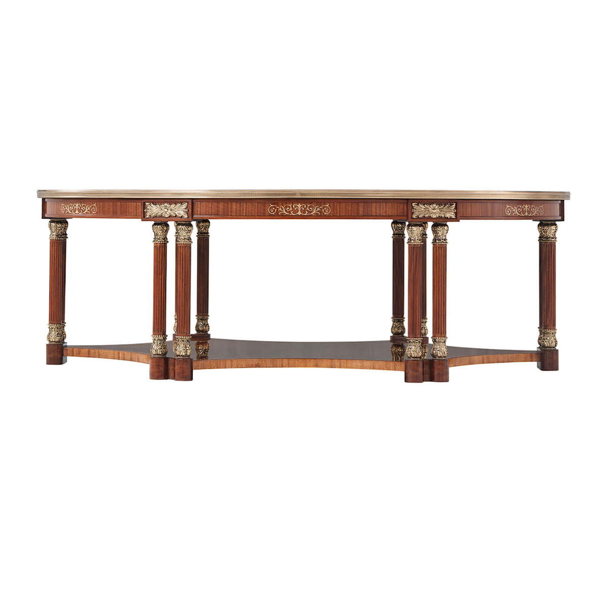 Regency Style Oval Coffee Table - English Georgian America