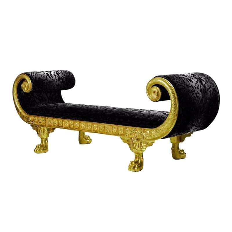 Regency Style &#39;Pavilion&#39; Carved Daybed - English Georgian America