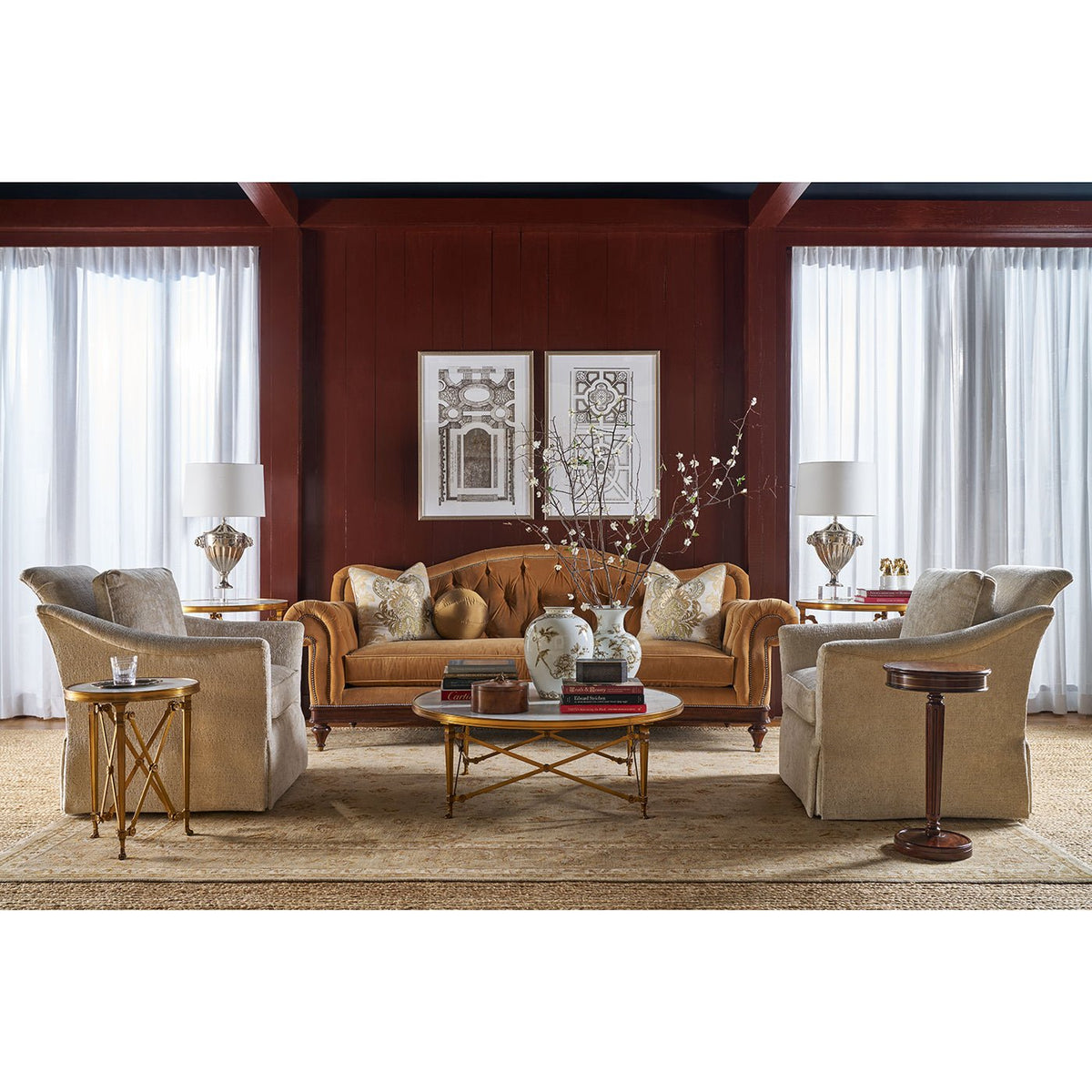 Regency Style Pedestal Accent Table - English Georgian America