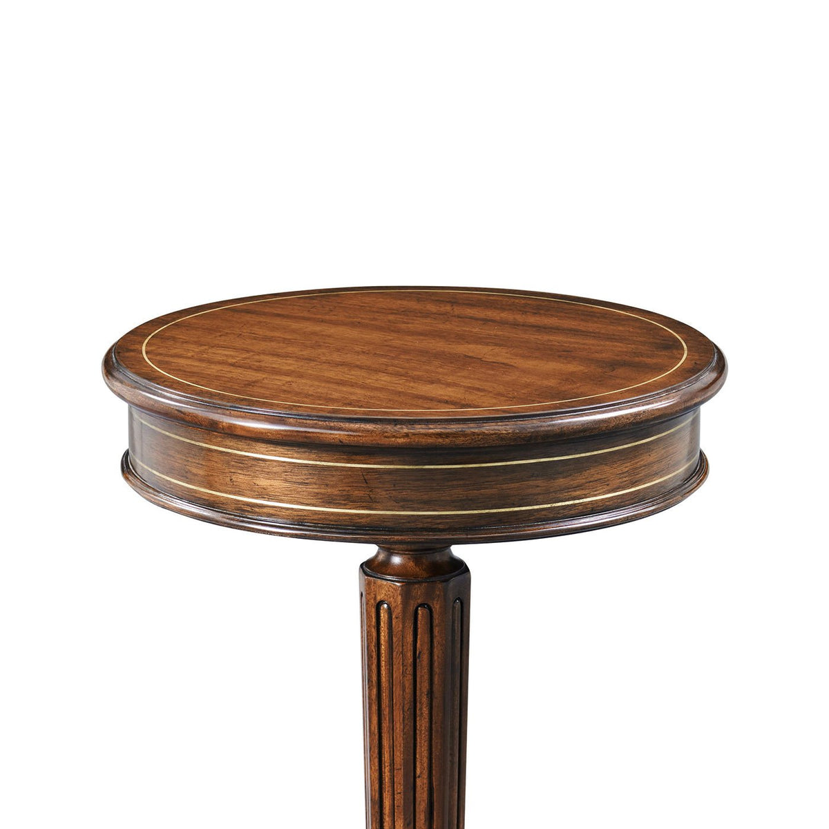 Regency Style Pedestal Accent Table - English Georgian America