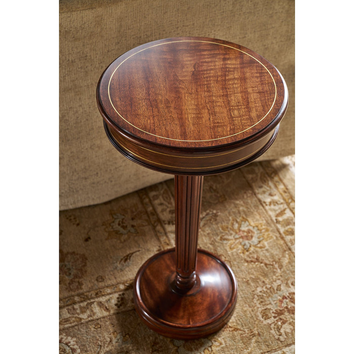 Regency Style Pedestal Accent Table - English Georgian America