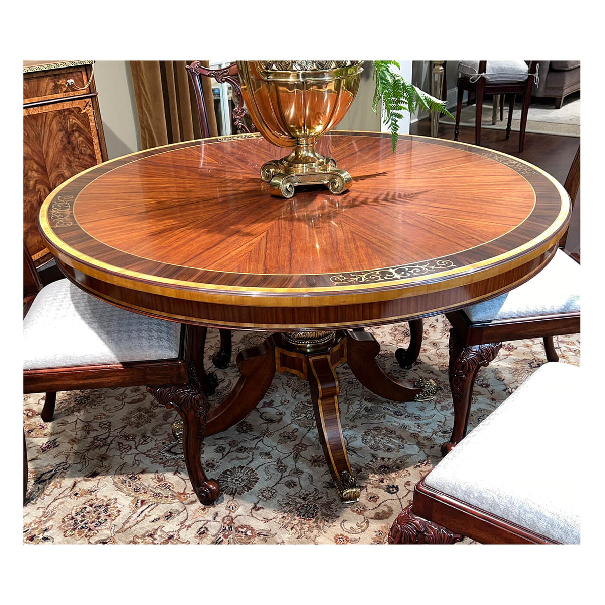 Regency Style Round Dining Table for Elegant Dining - English Georgian ...