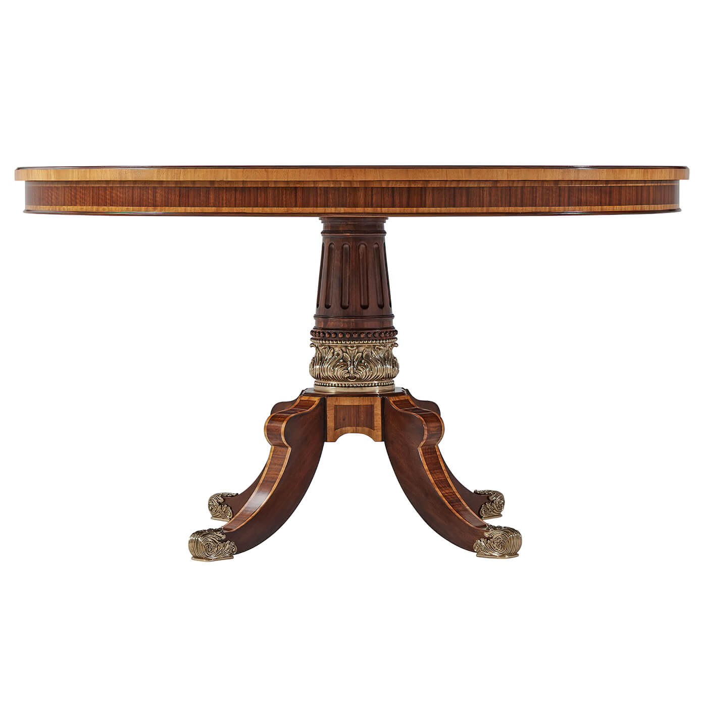 Regency Style Round Dining Table - English Georgian America