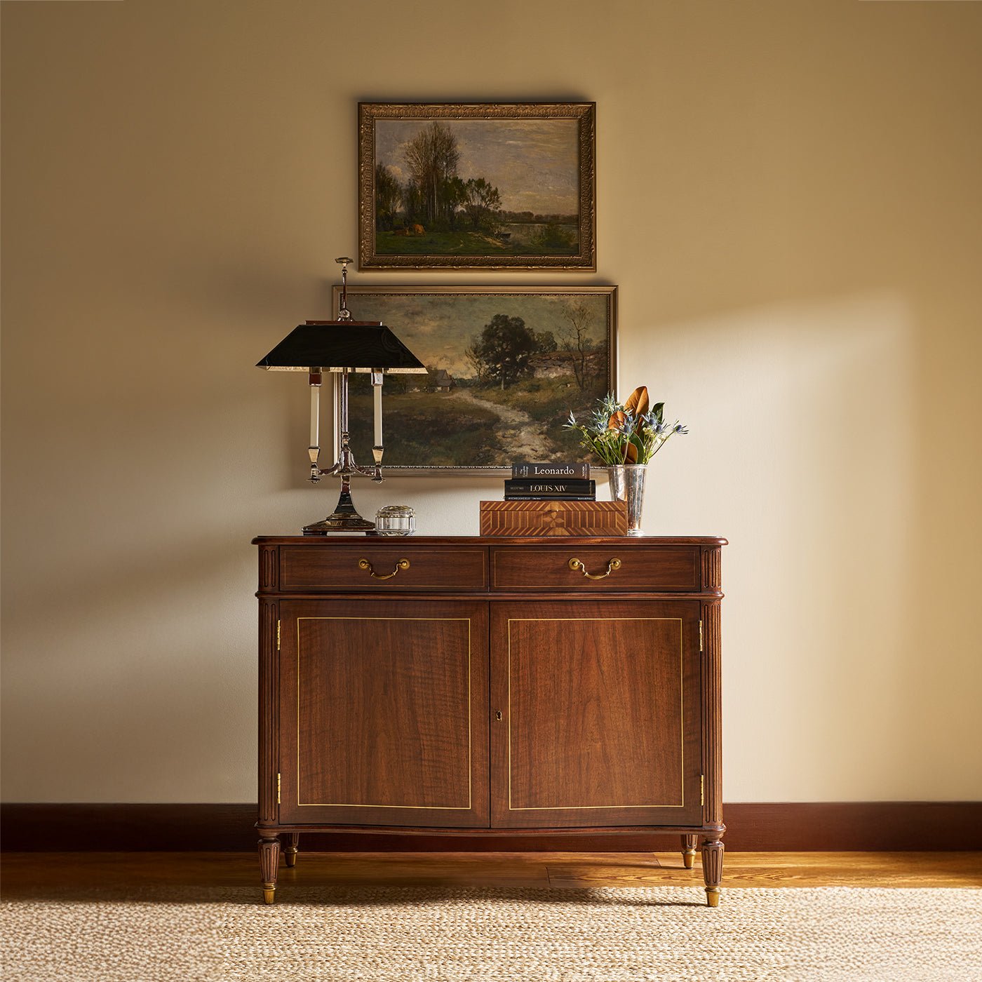 Regency Style Two Door Cabinet - English Georgian America